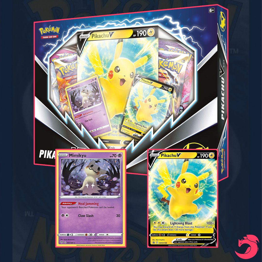 Pikachu V Box Coming in March, Includes Extra Mimikyu Card🧐