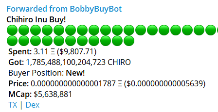 There's been a #whale sighting #ChihiroArmy as we invade #Polygon!! 💪

Hope you're ready for $CHIRO 🪙 to take you to the MOON! 🚀🚀