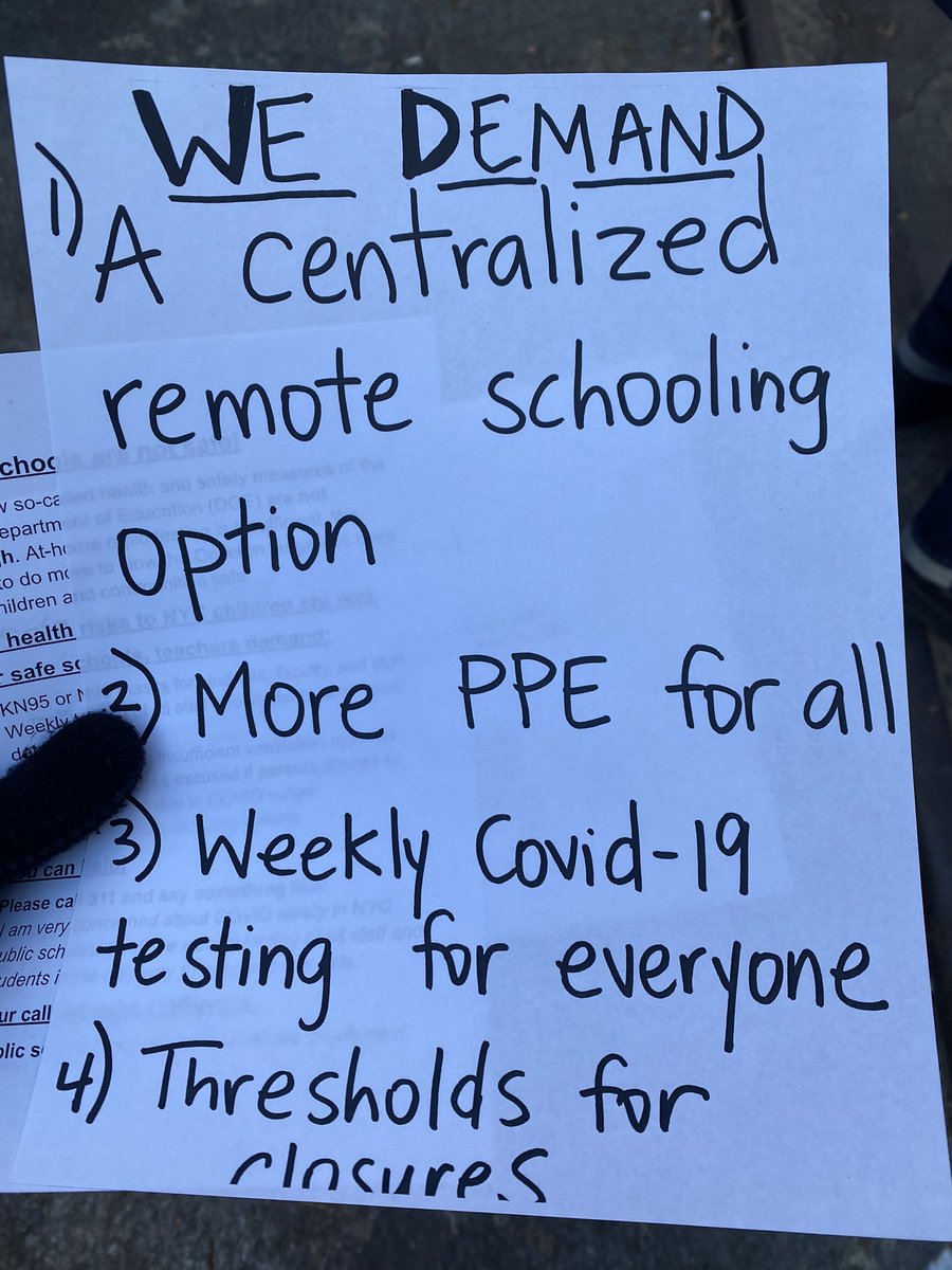JBlascoNYC's tweet image. This morning I joined @STARAcademyPS63 @SchoolTns parents &amp;amp; students on behalf of @HarveyforNY to demand safe schools! 

We need a centralized remote schooling option, more PPE, weekly COVID19 testing! #SafeSchools