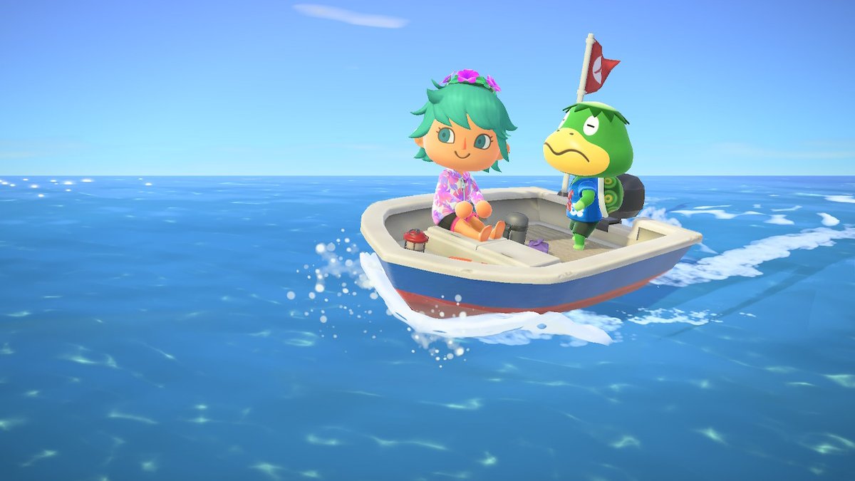 crossing_kate's tweet image. #boat #kapn #AnimalCrossing #ACNH #NintendoSwitch