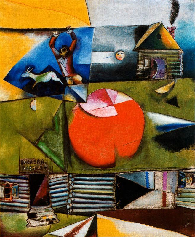 paintingstack's tweet photo. “Art must be an expression of love or it is nothing.”
― Marc Chagall

Russian Village Under the Moon, 1911 https://t.co/nvKshl77mB