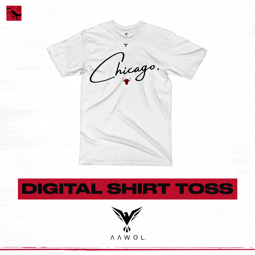 chicagobulls's tweet image. It’s our @goaawol digital shirt toss time!

RT now for a chance to win - the only way to get this shirt.