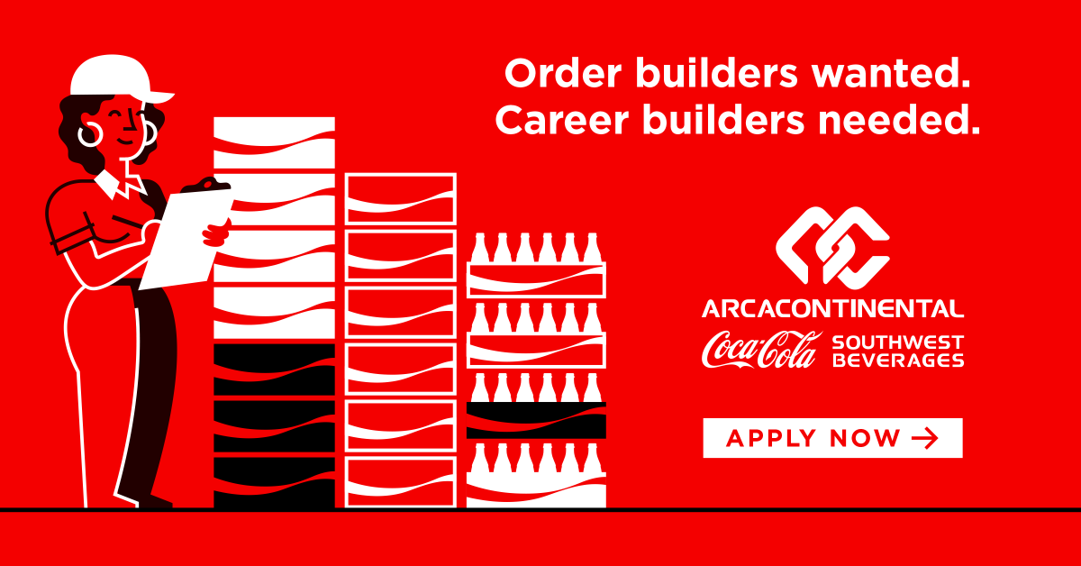 CocaColaSWB's tweet photo. Looking for a new start in the new year? Look no further - CCSWB is ready to help you refresh your career! Visit https://t.co/wqPTwjLAJ9 to view all open positions and apply today. https://t.co/q0FktF7Lss