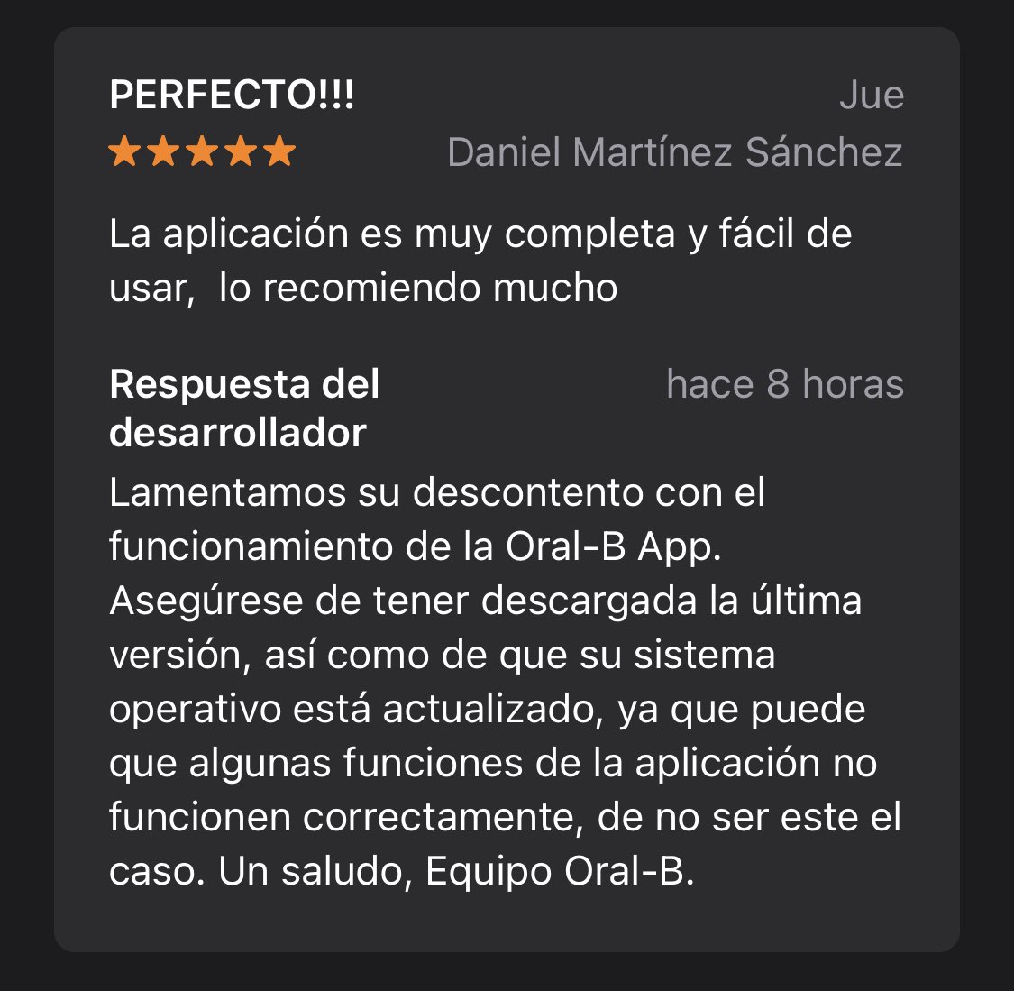 Los de #OralB <a href="/PG_Espana/">P&G España</a> se han puesto muy exquisitos!! Qué hay que poner para que entiendan que el cliente está satisfecho? #malditosbots