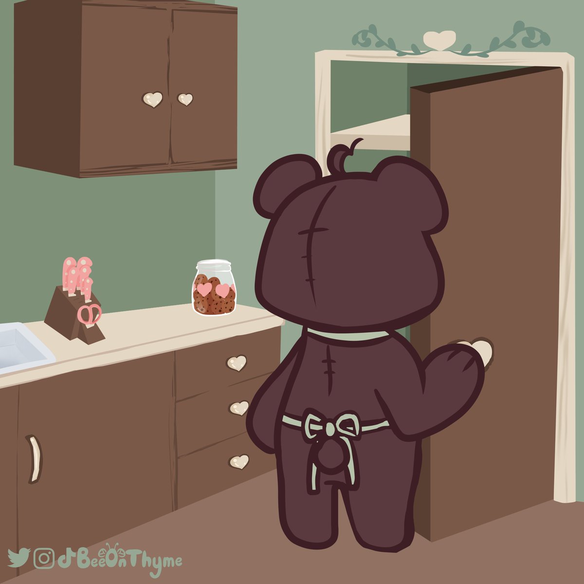 BeeOnThyme's tweet photo. Knew she forgot something at the store
#thymecomics #bakerbear https://t.co/Yx2jteip7L