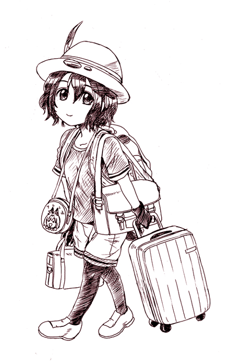 けものフレンズアニメ5周年。もうそんなに。
その頃に描いたかばんちゃんの過去絵を再掲します。 