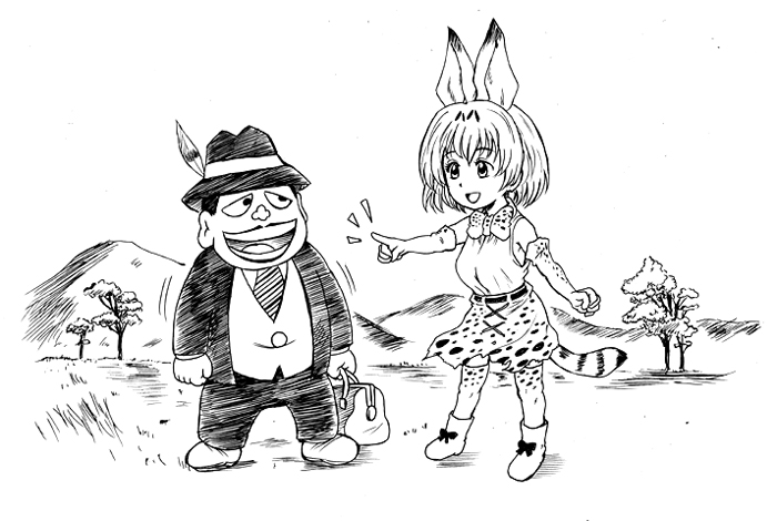 けものフレンズアニメ5周年。もうそんなに。
その頃に描いたかばんちゃんの過去絵を再掲します。 