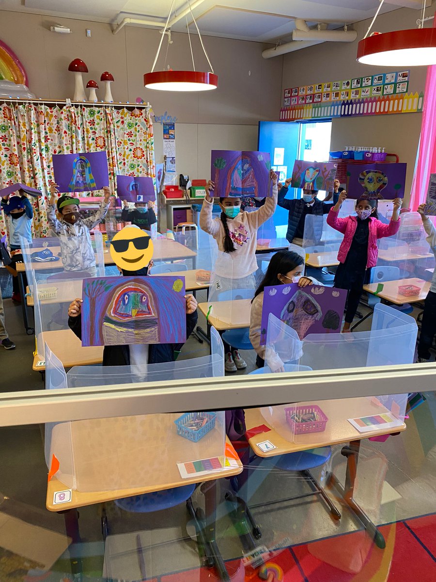 jpromorgan's tweet photo. Owl city here in 2nd Grade! @westlakecharter @PentelofAmerica #oilpastels #WCSArt https://t.co/r1ajrdH5Nd