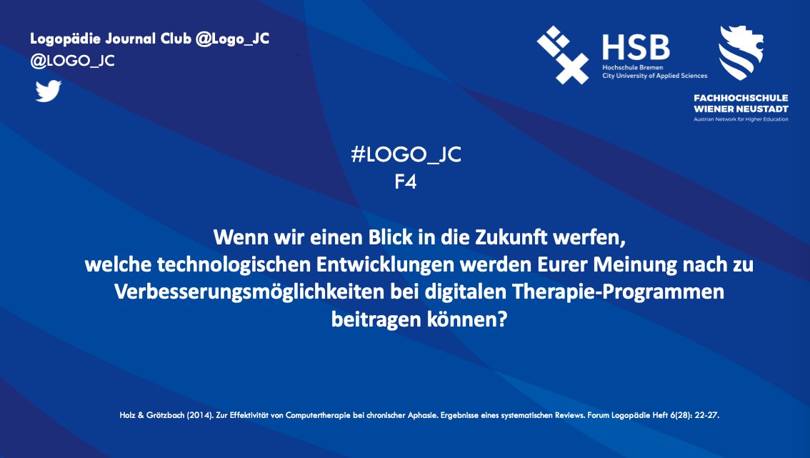 Leider kommen wir damit schon zur vierten und letzten Frage.
#Logo_JC