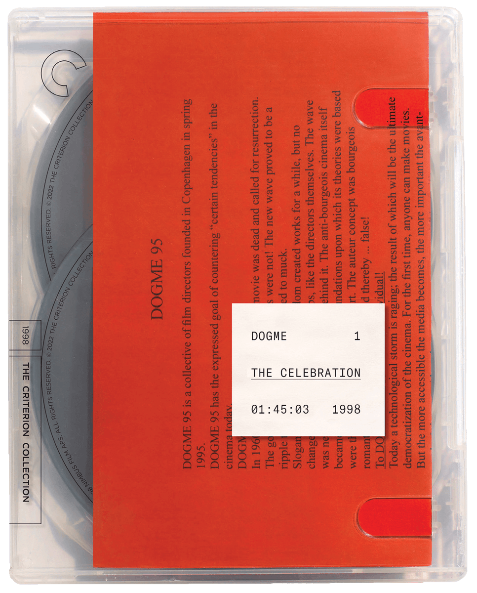 Criterion's tweet photo. Thomas Vinterberg’s THE CELEBRATION ('98) has entered the collection! Buy our new release, which includes: a 2005 commentary by Vinterberg + a new interview with him; 2 early shorts; documentaries; deleted scenes; an essay by @reverse_shot; + more! 📹 💿  https://t.co/7FanWddUbI https://t.co/cj0bmuAMSh