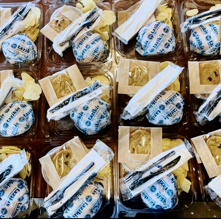 Taziki's catering checks all the boxes! Boxed lunches, Signature Pasta, and more! Visit tazikis.com/catering for more details!