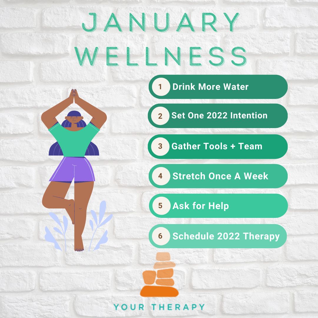 Don't let the January blues get you down, try these wellness tips to keep your mental health on track this month! 🤍 #YourTherapy #WellnessTip #TorontoWellness #TorontoMentalHealth #MentalHealthMatters