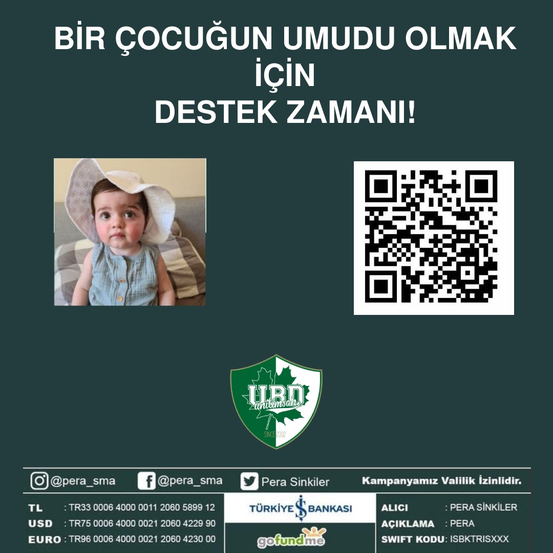 Pera'nın hepimizin desteğine ihtiyacı var...
➡️instagram.com/pera_sma/  #PeraDestekBekliyor