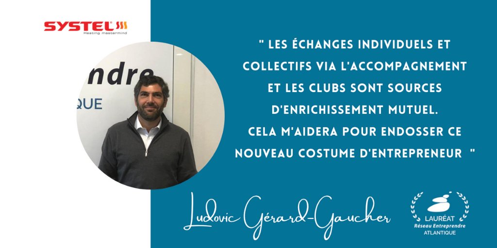 [LAURÉAT] 👨🏻‍🎓 Ludovic Gérard-Gaucher est lauréat 2021. Il est le repreneur de Systel International, fournisseur de solutions et de matériels de chauffage et d’économies d’énergies pour les bâtiments d’élevage. 👉🏻 Découvrez son portrait ici : bit.ly/3K2Jgn6