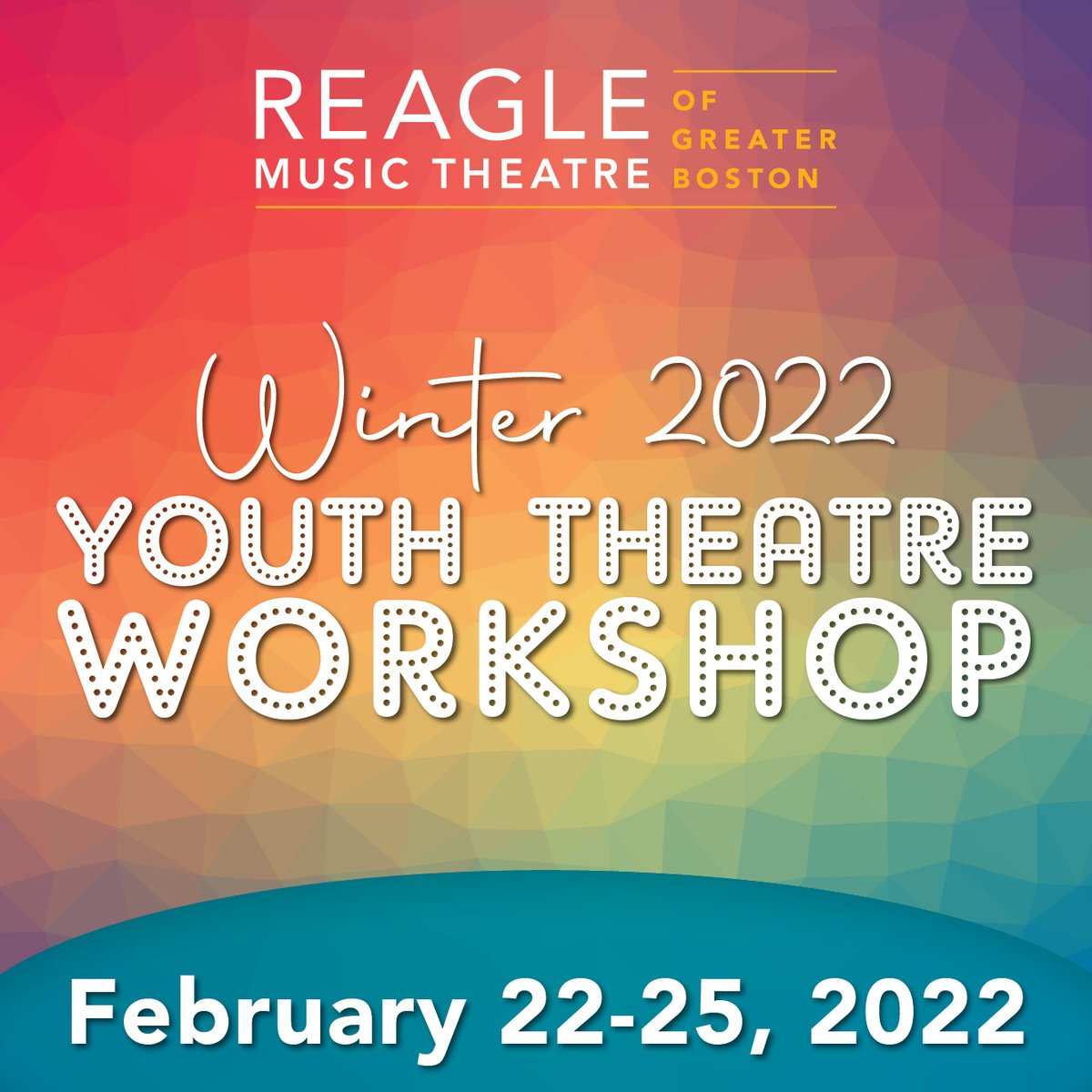 Join us this February vacation for our Youth Theatre Workshop running February 22-25. Register today! 

reaglemusictheatre.org/education