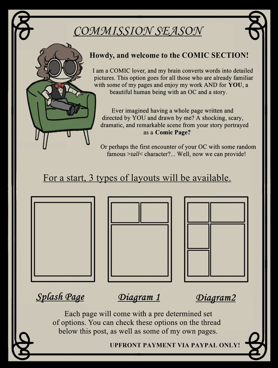 AddamsGarry's tweet photo. GUESS WHO'S BACK and with a new CHART. 
#commissionsopen with some updates and the COMIC PAGES are now officially part of the service ❤️ I'll update this post with more information and some of my pages to illustrate the work. If in doubt, DM for more. https://t.co/Np5XlScB1F