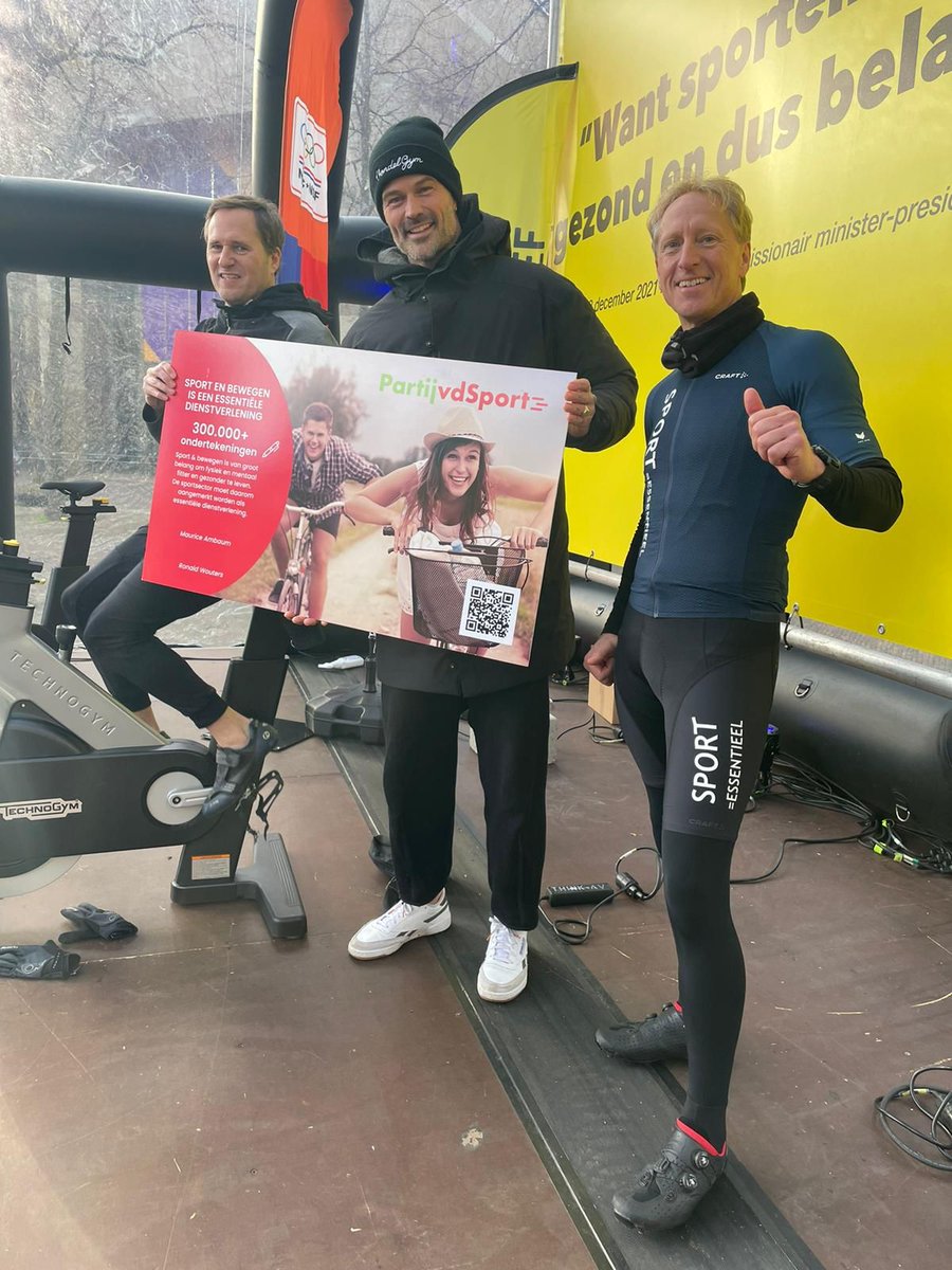 Ruim 300.000 mensen hebben de petitie getekend die vandaag in Den Haag is aangeboden: sporten is gezond en zou dus voor het kabinet essentieel moeten zijn. En als essentiële sector moet de sport snel open!