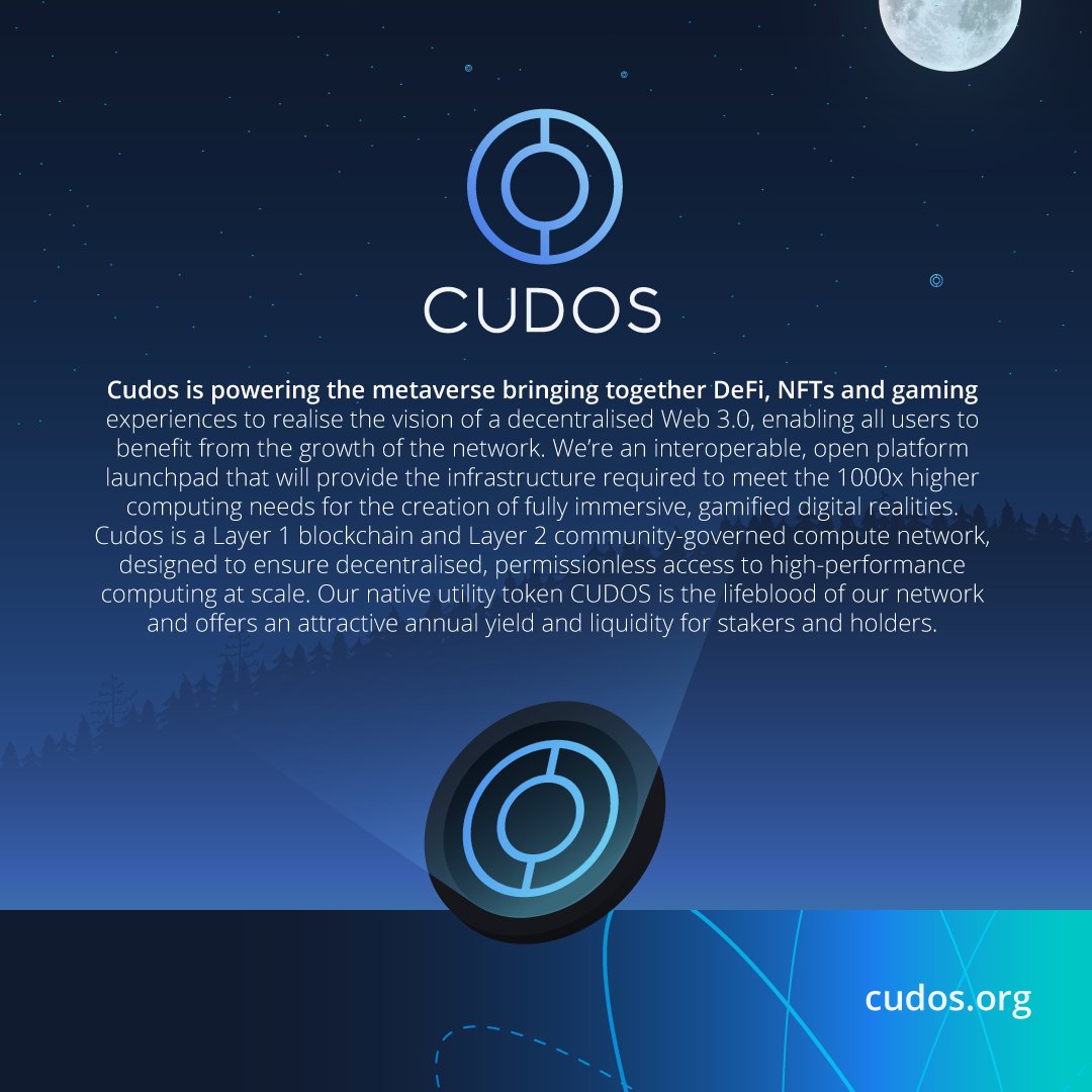 We are delighted to announce our newest updates to the #cudos mission🚀 
#Metaverse #nfts #crypto 
Comment below what resonates with you 💭 👇