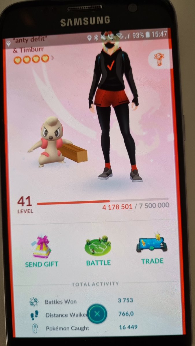 Sad to see :( from antidefit to defit mode in 9 days (photo in 2 and 11 January) #PokemonGO