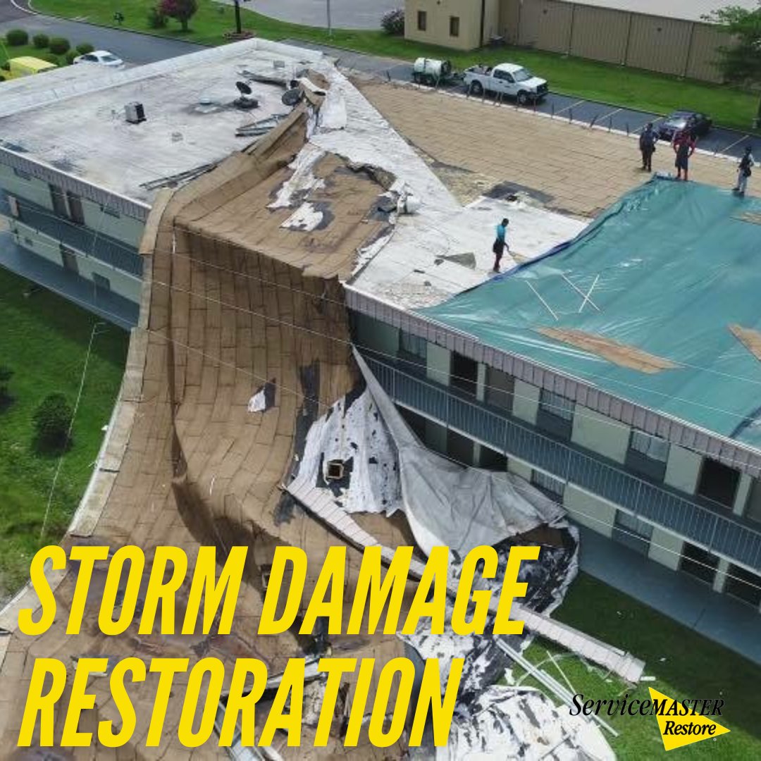 Storm damage restoration includes tearing out and disposing of all damaged materials. #SMCornerstone also hauls off general debris left behind by floodwaters. #RestorationExperts #StormDamageRepair #ItsWhatWeDo