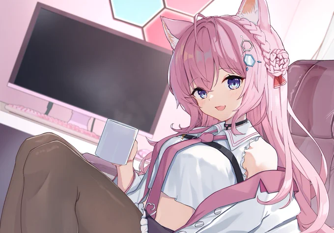 #こよりすけっち 
「こよりちゃんとアフタヌーンティー」 