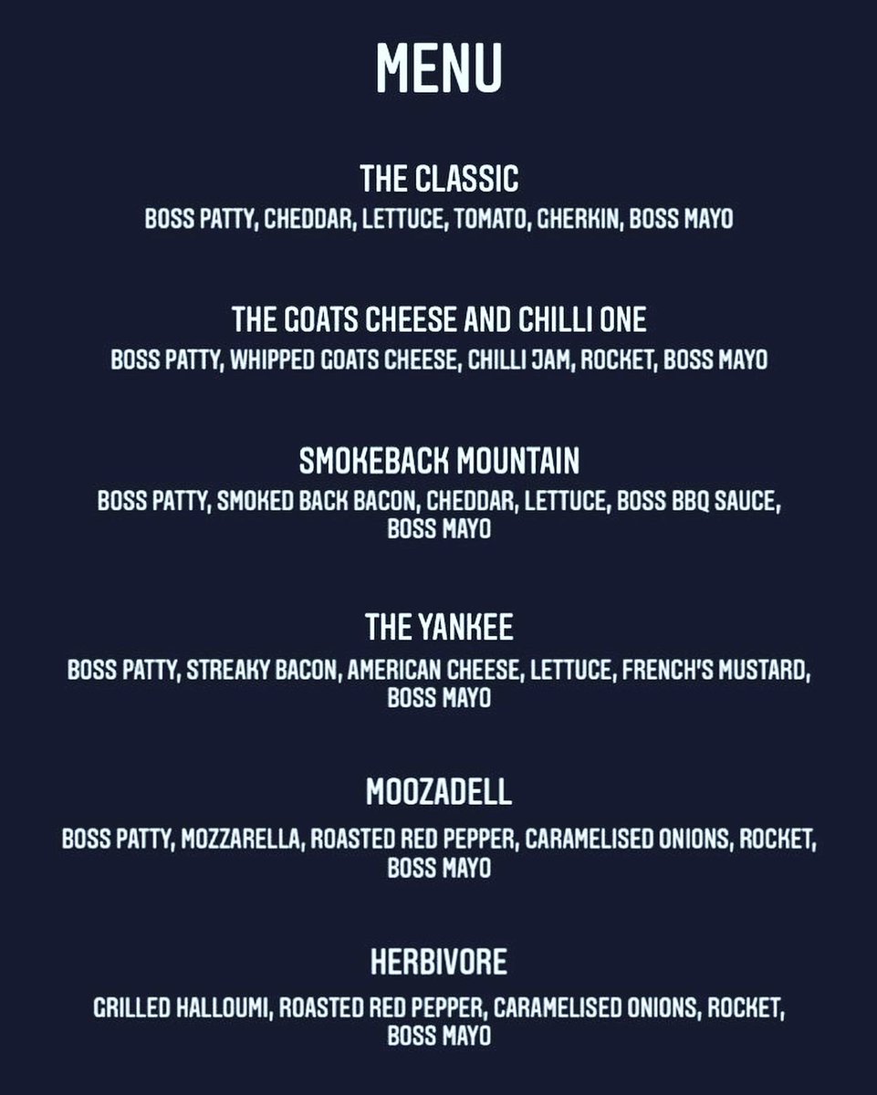 Boss Burgers 🐮 tweet media