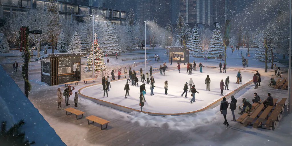AssemblyParkVMC's tweet photo. We're happy to share a preview of what Assembly Park will look like in the future! ❄️⛸☃️
Follow us to stay up to date with our new developments ✨

#AssemblyParkVMC #UrbanDevelopment #UrbanPlanning #CommercialDevelopment #QuadReal #Menkes #MenkesDevelopments #CityofVaughan https://t.co/7WueqhSerj
