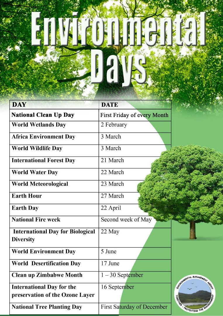 EMAeep's tweet photo. Environmental Calendar For 2022. Partner us as we push forward the environmental management agenda.
#togetherprotectingtheenvironment https://t.co/LfW6rsRHja