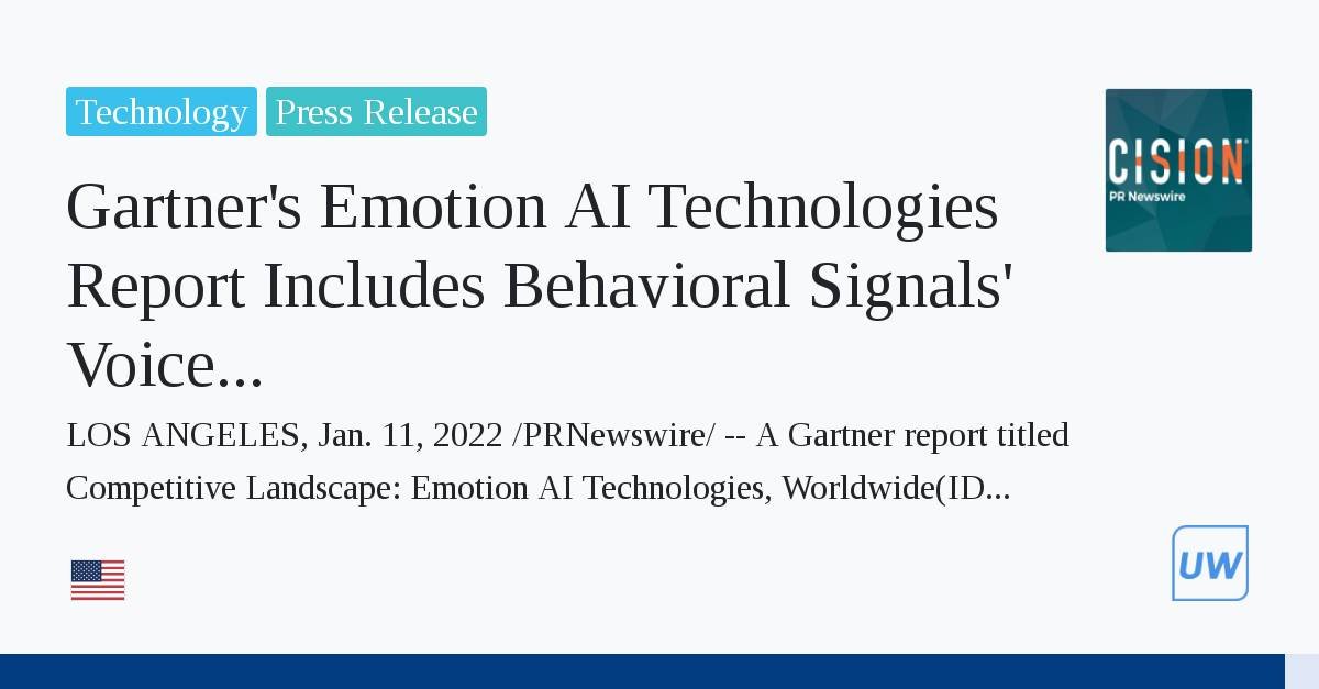 behaviorsignals's tweet photo. The report goes on to explain how Behavioral Signals' #AIMC can integrate #EmotionAI technology into clients' solutions, focusing on how "this is a fairly unique product in the market at this time."
https://t.co/PW7veqcQPW
#ConversationalAI #Gartner #Fintech #OliverAPI https://t.co/moGJ7QEF1M