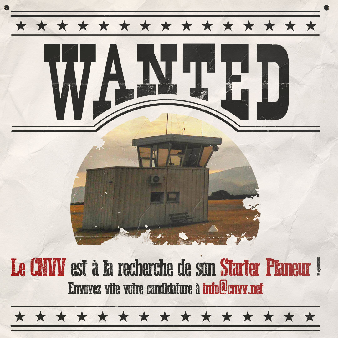 Le CNVV est à la recherche de son futur Starter Planeur ! 
Plus d'infos sur la fiche de poste ici 🤜cnvv.net/le-cnvv-recher…

#offredemploi #embauche #Starter #planeur #CNVV #FFVP #boulot #job #wanted