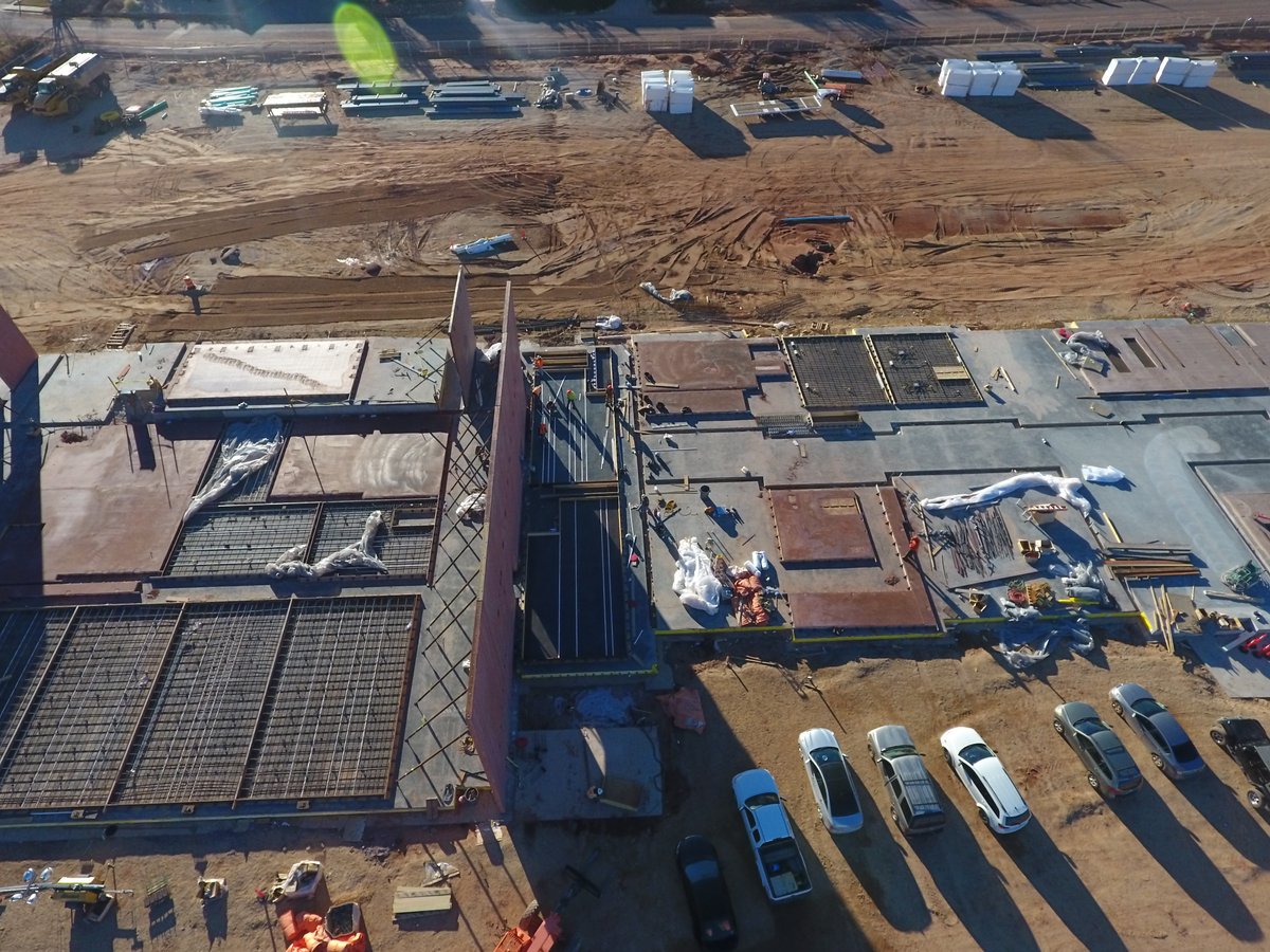 KaneSchools's tweet photo. It is great to see the progress of the Kanab Elementary School. The three phases of the construction can be seen in the photos, including the vertical gym walls, panels poured waiting to cure, and the framing of new partitions. We appreciated @HughesGC1958 and @nwlarchitects. https://t.co/JVFmYgavUR