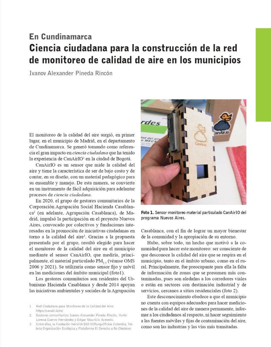 Ivanov_Pineda's tweet photo. #CalidadDelAire
#PM25
En la siguiente publicación de Ideas Verdes, desde la  Agrupación Casablanca, se explican los avances obtenidos con el proyecto de Monitoreo de la Calidad del Aire de Hacienda Casablanca, y la creación de la Red Ciudadana por la Calidad del Aire Cundinamarca https://t.co/t3ahACA6Dd