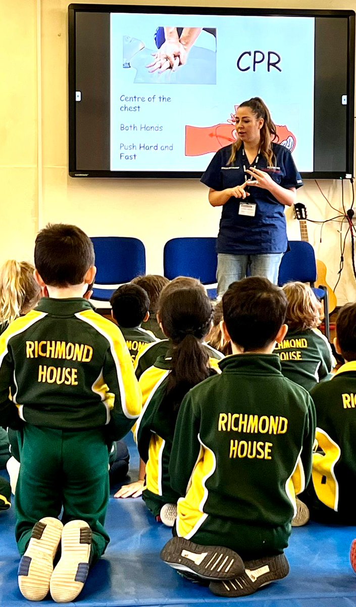 Today we were at <a href="/RHSchoolLeeds/">Richmond House School</a> all the way in Leeds. We had such an amazing day teaching around 250 kids aged between 4 and 11 basic life support and CPR. They all took to it really well and were a fantastic bunch.  Thank you all so much for inviting us ❤