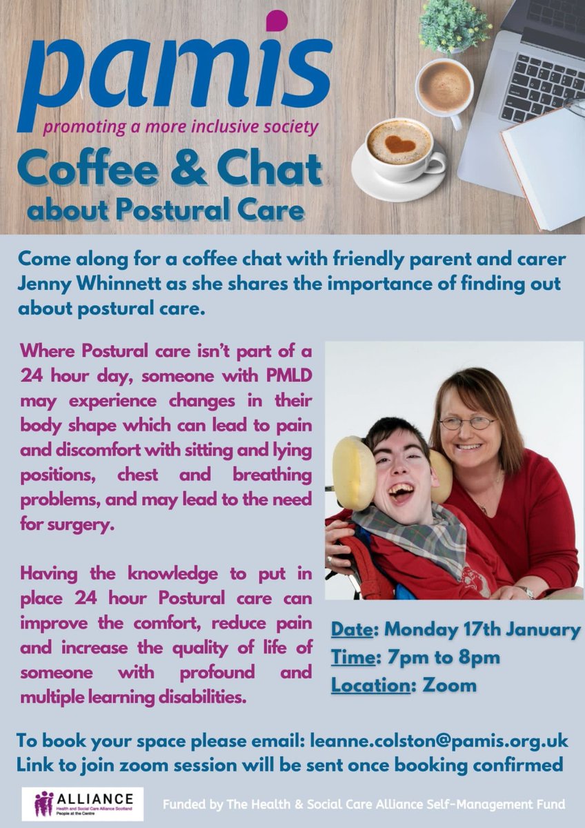 We are looking forward to sharing learning with our families and young people, please pass on if you have someone who would benefit! First session next week ☕️ @weepeoplechat @WbankSchool @HillsideSchool4 @SouthcraigScho1 @lockhart_campus @CYP_OT_NHSAA @PAMIS_Scotland