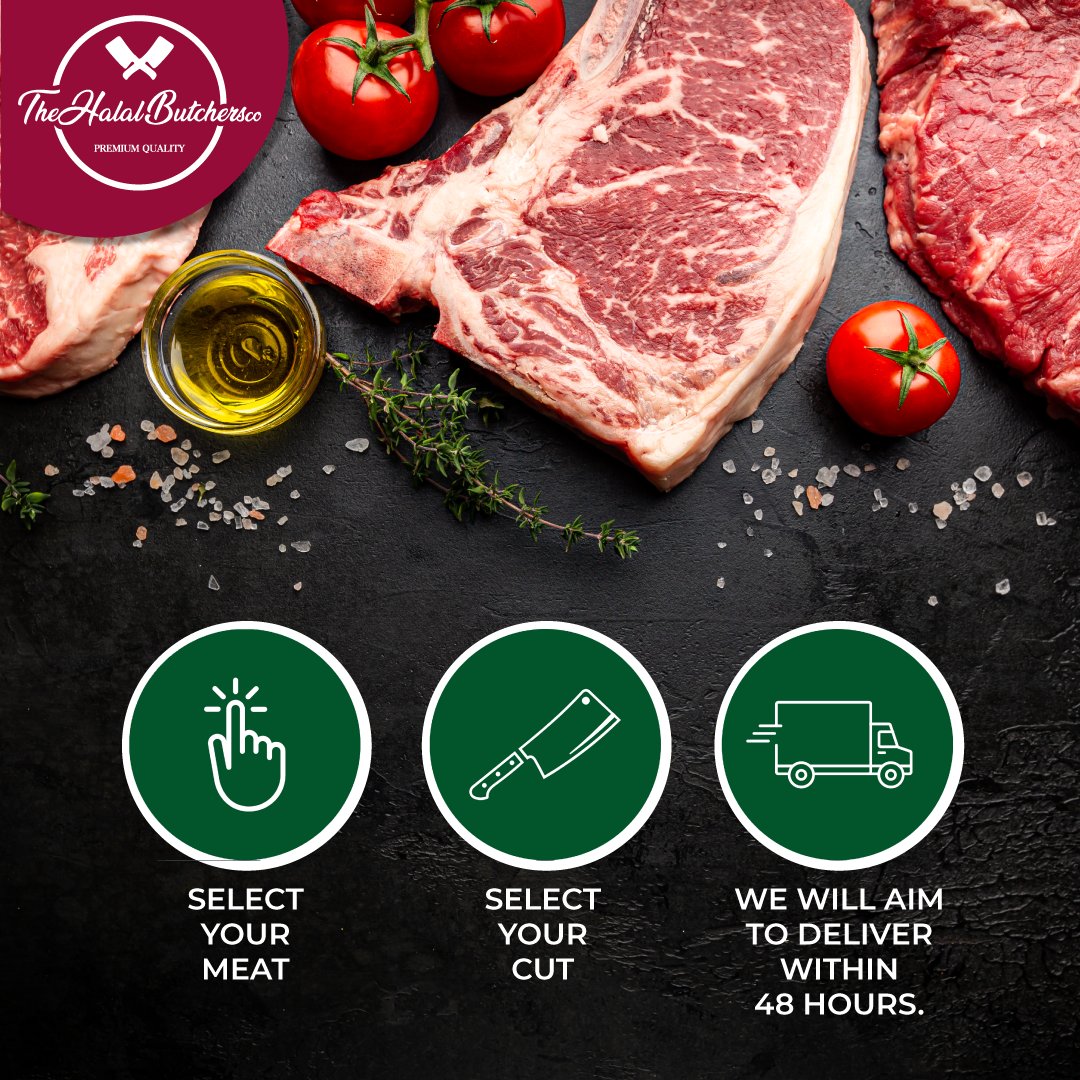 It's never been easier to get your hands on premium halal meats and marinades!

Simply choose your meats, select your cut and wait in anticipation! 

🖱️ Place your order now with ow.ly/iwtQ30s5wKq #meats #meat #halal #halalbutchersco #order #easy #premiummeats #butcher