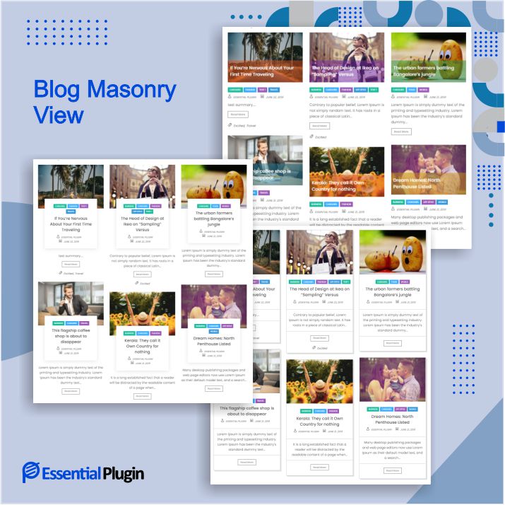 essentialplugin's tweet image. Showcase customizable #BlogLayouts and vertical scrolling blog widgets in the most engaging and personalized possible manner.
essentialplugin.com/wordpress-plug… 
#BlogPlugins #BlogWidgets #Bloggers #WordPressBlogPlugin #WordPressPlugin #blogdesign
