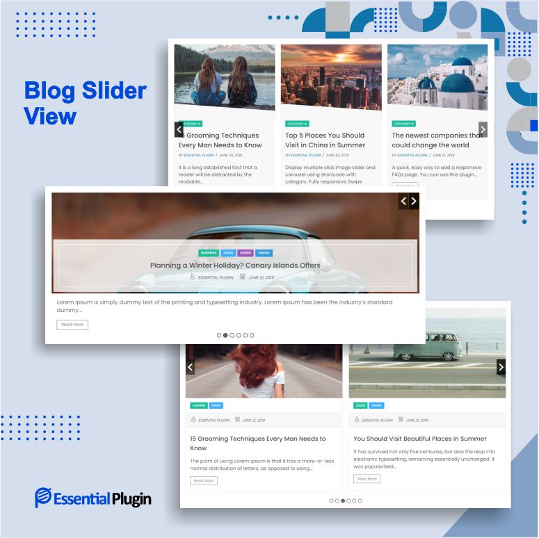 essentialplugin's tweet image. Showcase customizable #BlogLayouts and vertical scrolling blog widgets in the most engaging and personalized possible manner.
essentialplugin.com/wordpress-plug… 
#BlogPlugins #BlogWidgets #Bloggers #WordPressBlogPlugin #WordPressPlugin #blogdesign
