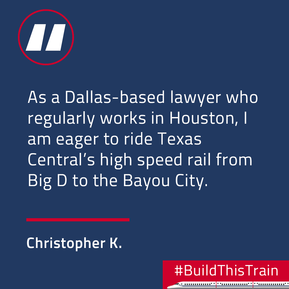 Nearly 100,000 Texans, sometimes called “super-commuters,” travel back and forth between Houston and Dallas/Fort Worth more than once a week! Many others make the trip very regularly.