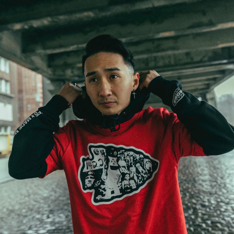 Chiefs's tweet photo. The Chiefs x Made Mobb limited release merch collab is dropping FRIDAY with an official release party in-store only @mademobb headquarters, 6-9 PM. Open to the public, click below for more info!

Online sale begins 9 AM CST SATURDAY @ https://t.co/Jo5mE9G1tv 🏁