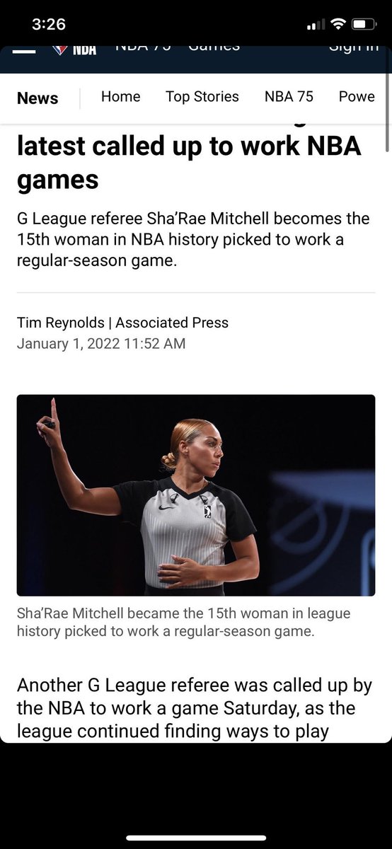 Special shot out to one of the most respected women in basketball, official Sha’Rae Mitchell, on debuting in the NBA yesterday. From <a href="/goccaa/">CCAA</a> to <a href="/NBA/">NBA</a> 👀🔥
