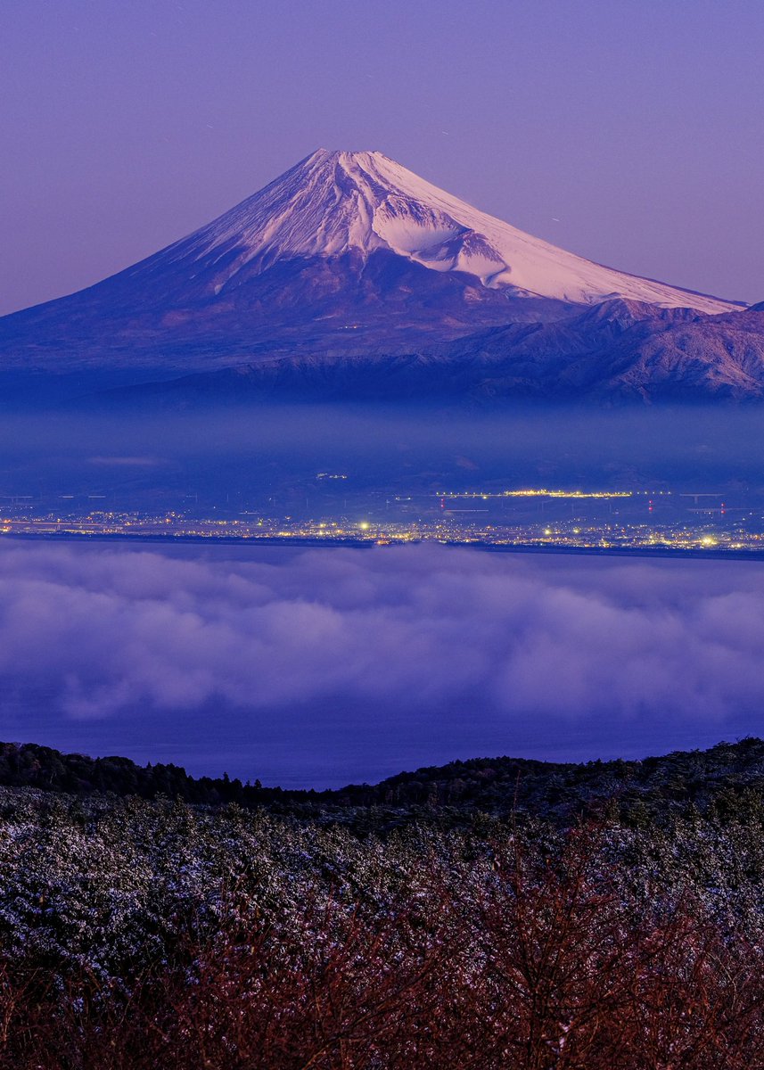 先日の駿河湾越しの富士山です。素晴らしい光景でした😊 ＃富士山