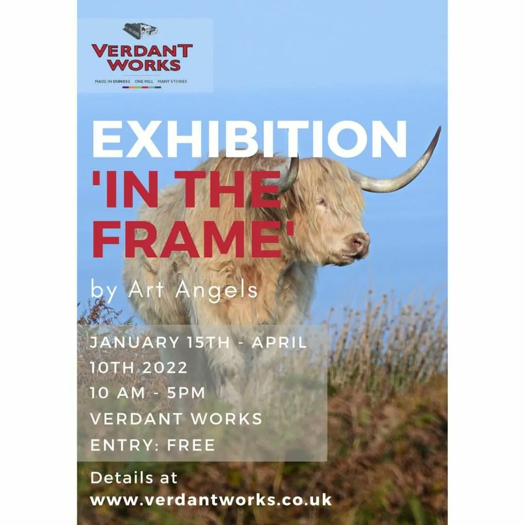 🎀 We are excited to announce that from the 15th of January we are hosting a new photo exhibition by local Art Angels called 'In Frame' at Verdant Works. 🎀 

🌟Read more on our website: 
verdantworks.co.uk/event/exhibiti…

#visitdundee #exhibitions 
 #localart #cityofdesign 
#visitscotland