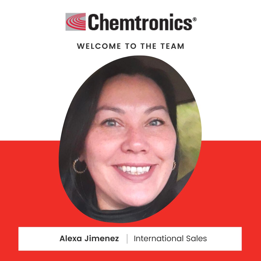 Chemtronics welcomes Alexa Jimenez to our international sales team. 

Alexa is supporting customers in Costa Rica. She comes from a company specializing in lab supplies and biotech and will focus on those markets. 

Just say, “Alexa, show me high quality cleaners and coatings!"