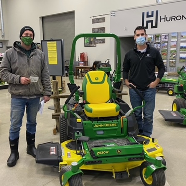 HuronTractorLtd's tweet photo. We were so happy to present the WINNER of our #IRunWithHT Draw with his $500 HT Gift Card this morning! Congrats to Jeremiah MacKenzie, pictured with sales rep Luke Hare, at our Stayner location. Thank you again to everyone for participating in our 60th anniversary. https://t.co/3lQUEfv84x