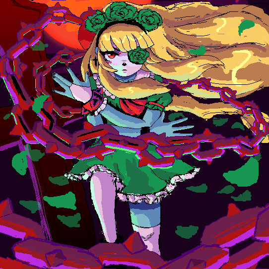 (WIP 2) Can't wait to animete this x) #pixelart #deathrosa #gamedev #indiedev #PortfolioDay #nintendo #gameboy #catrina