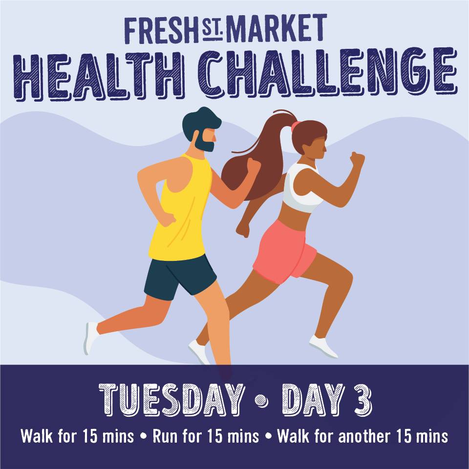 Bundle up and go for a walk today, and if you're able to, go for a run!