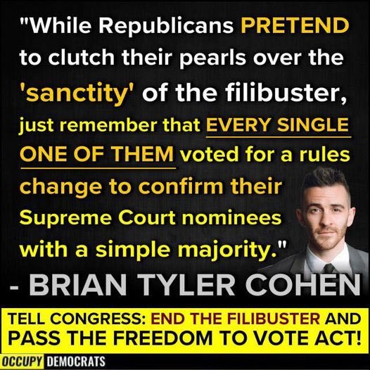 #EndTheFilibuster  #ProtectOurVotes