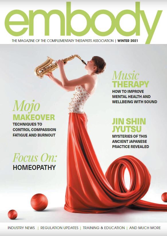 The latest issue of Embody magazine is available to read now via the members hub. Have you caught up yet? 💻

#comlementarytherapy