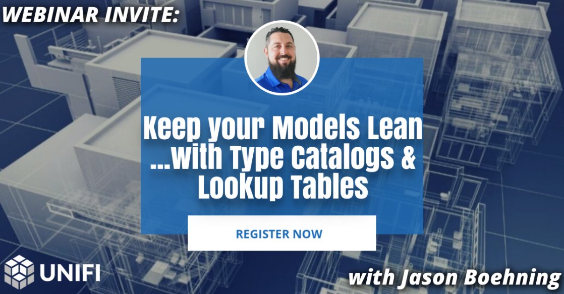 Join <a href="/UNIFILabs/">UNIFI Labs</a> on 1/26 for a #webinar on how to keep your #BIM models lean bit.ly/3fb97L9