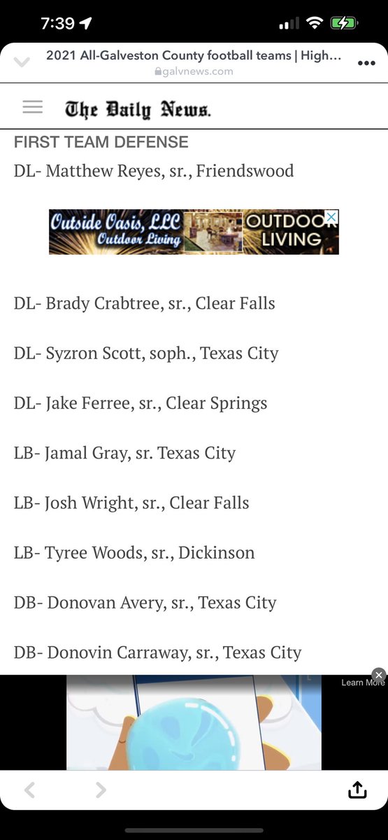 1st team all Galveston county! <a href="/hullygully06/">Coach Edwards M. Ed</a> @Cotton_TAMUK <a href="/Coachcalexander/">Charles Alexander</a> @Coach_Wiz91 <a href="/recruit_FALLSFB/">Clear Falls FB Recruiting</a> <a href="/CoachBlakeBryan/">Blake Jeffery Bryan</a>